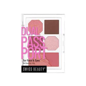 Swiss Beauty Dual Passport Face & Eye Pallete-Long Lasting-highly Pigmented-4.5g - Picture 1 of 7