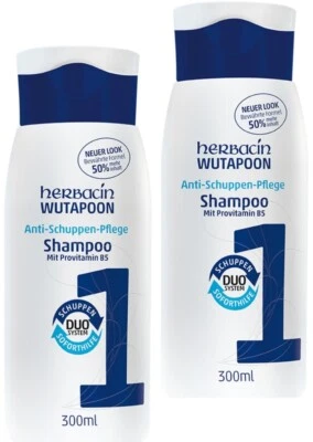 HERBACIN COSMETICS HERBACIN WUTAPOON SHAMPOO Antischuppenshampoo 300 ml / 2er Pack