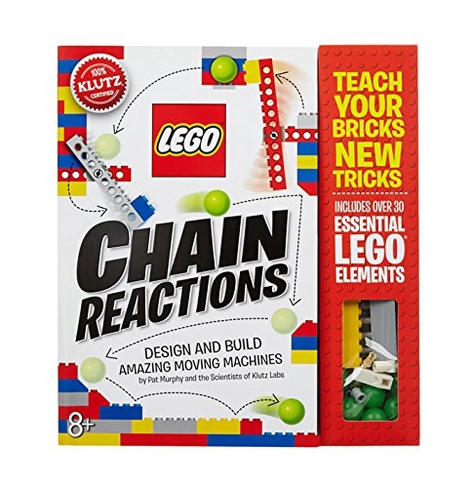 LEGO® Chain Reactions : Design and Build Amazing Moving Machines by Pat Murphy and Editors of Klutz (2015, Other / Other)