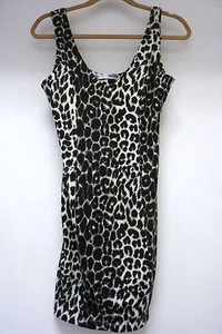 Necessary Objects Ady Gluck Frankel Leopard Tank Bodycon Mini Dress, Size S - Picture 1 of 3