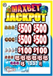 NEW pull tickets MAXBET JACKPOT - Instant Tabs - Picture 1 of 2