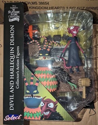 Nightmare Before Christmas Diamond Select Devil And Harlequin Demon Figures