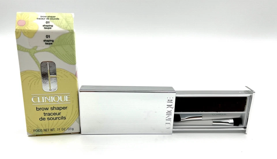 Clinique Brow Shaper 01 Shaping Taupe Full Size Authentic