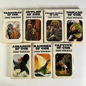 GOR #1-7 JOHN NORMAN Vintage Sci Fi PB Saga of Counter-Earth - Bild 1 von 18