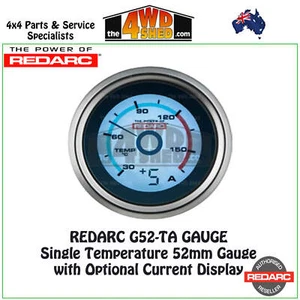 Redarc G52-TA Single Temperature 52mm Gauge with Optional Current Display - Picture 1 of 3
