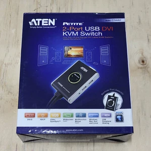 ATEN Petite CS682 Commutateur KVM USB DVI 2 ports, neuf, jamais utilisé - Photo 1/2