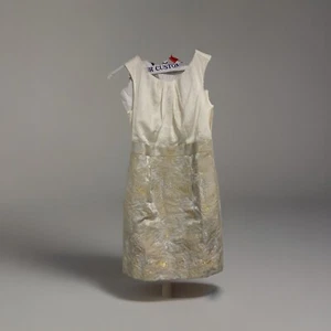 Clearing Out Inventory!Lela Rose for Loft NWT  Jacquard Skirt Cream Dress Size 2 - Picture 1 of 5