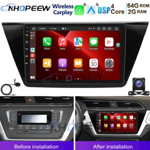 64GB Android 15 Apple CarPlay Autoradio GPS NAVI WIFI Für VW Touran 5T ab 2015 - Bild 1 von 17