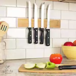 Bamboo Magnetic Knife Bar - Picture 1 of 6