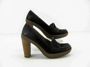 Ecco Women Heel Shoe Nomane Size 7.5M EUR 38 Black Pump Pre Owned qp - Picture 1 of 12