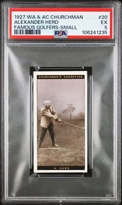 Churchman - 'Famous Golfers' (1927) - Alexander Herd **PSA5** - Picture 1 of 2
