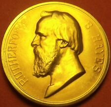 Gem Unc Rutherford B. Hayes Presidential Bronze Inauguration Medallion~Free Ship