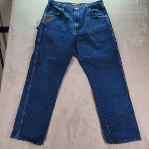 Pantalones de mezclilla Wrangler Riggs para hombre 40x34 lavado oscuro ropa de trabajo - Imagen 1 de 11