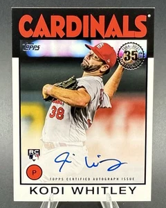 2021 Topps Series 2 1986 Autographs #86A-KWH Kodi Whitley Rookie Auto RC - Picture 1 of 2