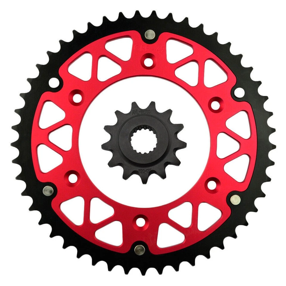 13T Front &49T Rear Sprockets Stock For Honda CRF450R 2002-2015 CR250R 1992-2017 Foto 1 de 1