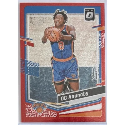 OG ANUNOBY, 2023-24 Panini Donruss Optic Rare 1/75 #191, Red - Image 1 of 2