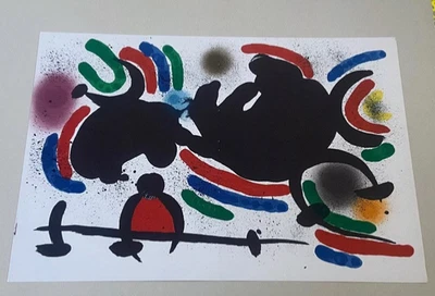 Joan Miró Litografia IV Lithograph Print 1970s Original Art Vintage Miro - image 1 of 3