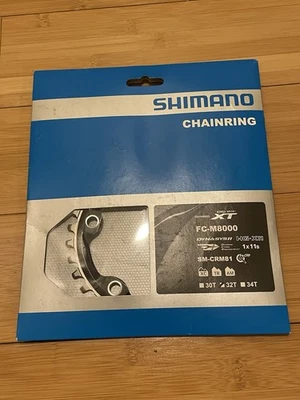 Catena Shimano XT FC-M8000 SM-CRM81 96bcd 4 bulloni 32t 1x11 velocità 11s 4x96 - Immagine 1 di 2