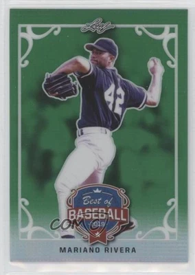 2019 Leaf Best of Baseball Green /10 Mariano Rivera #BB-08 HOF - Image 1 of 2