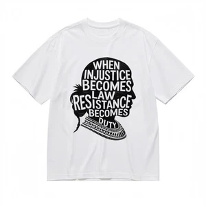 Men's Comfy Slight Stretch Classic T-Shirt Abstract Justice Theme Art Design Tee - Picture 1 of 6