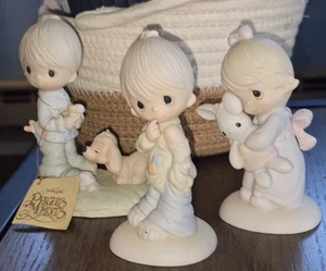 Precious Moments”Original 21” Lot Of 3 Figurines - Picture 1 of 8