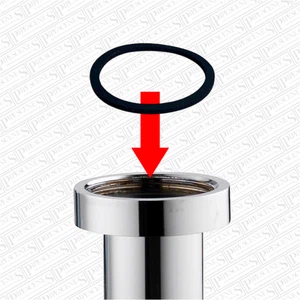 Chrome Bottle Trap Rubber Sealing Washer Only 32mm 1.25" Spare Seal - Picture 1 of 5