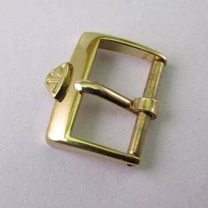 Jaeger-LeCoultre Genuine Buckle Vintage Watch Strap Band Parts Gold Color 14mm - Picture 1 of 8