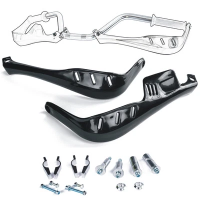 Paramani Manubrio Protezione Moto Motocross Enduro Plastica Universale Nero - Image 1 of 3