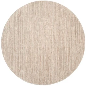 Vision Cream 7 ft. x 7 ft. Round Solid Area Rug - Picture 1 of 12