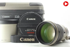 [N MINT w/ Trunk] Canon EF 200mm F2 L IS USM AF Telephoto Lens + Hood From JAPAN - Picture 1 of 11