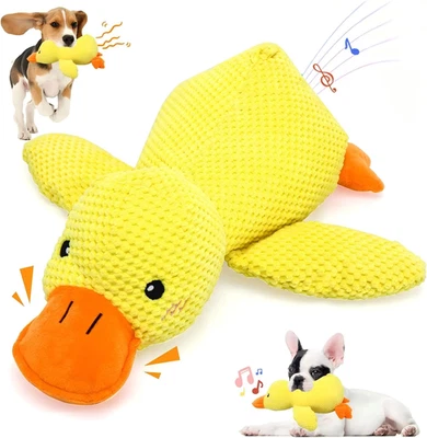 Juguete de pato calmante para perros, 2025 nuevo juguete interactivo de pato de peluche con sonido Quack y C Foto 1 de 4