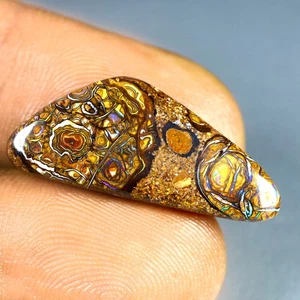 8.74 ct Cabochon Shape (26X11mm)Multi Color Australian Koroit Boulder Opal - Picture 1 of 2