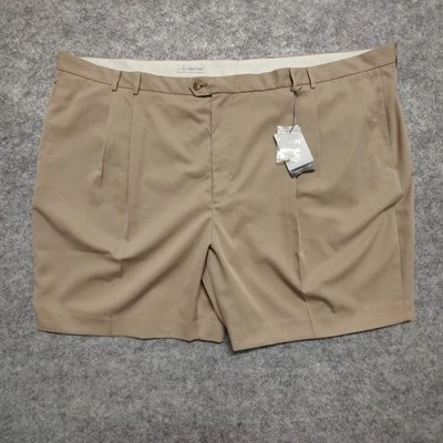 Cutter & Buck DryTec Luxe Golf Shorts Big & Tall 60 Bark Khaki Performance NWT - Image 1 of 4