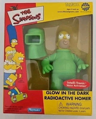 The Simpsons Glow in the Dark Radioactive Homer Simpson Playmates Toyfare excl.  - Image 1 of 4