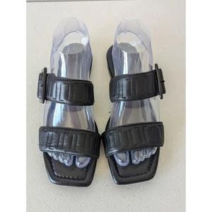 Liverpool Los Angeles Downtown Slide Sandals Women's Size 7.5 Black Leather - Picture 1 of 7