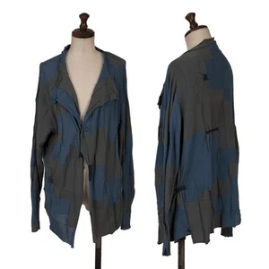 JURGEN LEHL Bicolor Panel Switching Pinned Cardigan Size M(K-160937) - Picture 1 of 12