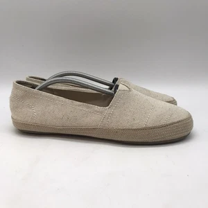 Maui Island Women's 8.5M Beige Canvas Slip On Tiki Shoes Espadrille Comfort Flat - Bild 1 von 11