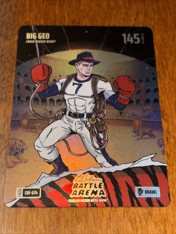 2026 Bo Jackson Battle Arena BIG GEO Craig Biggio CBF-674 Coliseo Battle Foil Foto 1 de 1