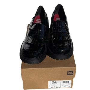 Neu im Karton Dirty Laundry Black Thing Lack-Plateauschuhe veganes Leder Größe 9,5 - Bild 1 von 10