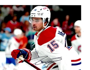 MONTREAL CANADIENS ALEX NEWHOOK SIGNIERTES WEISSES TRIKOT 8 X 10 - Bild 1 von 1