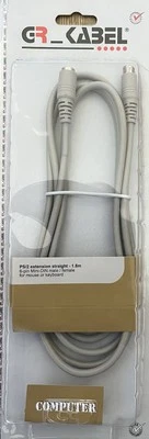 2m PS2 Keyboard / Mouse Extension Cable 2 metres Lead - Image 1 of 2