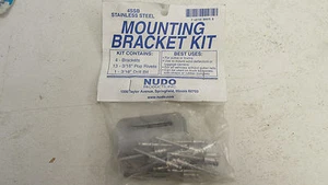 NUDO PRODUCTS 4SSB STAINLESS STEEL WIND DEFLECTOR MOUNTING BRACKET KIT - Picture 1 of 2