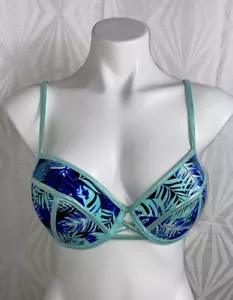 Island Soul Palm Beach Push Up Bikini Top Size Large NWOT 💥FINAL PRICE $10💥 - Picture 1 of 5