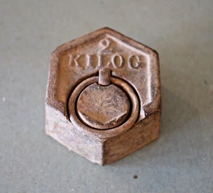 Antique Vintage Cast Iron Platform Scale Round Slotted Balance Beam Weight (13) - Picture 1 of 3