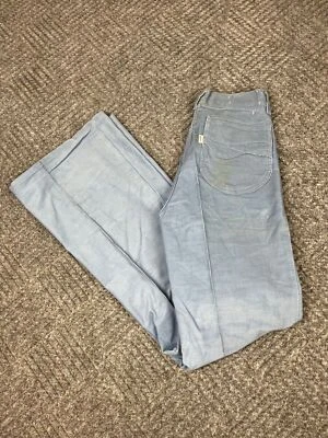Vintage 70's Levis Corduroy Jeans Adult Size 28x33 Blue Flare White Tab Mens NOS - Image 1 of 4