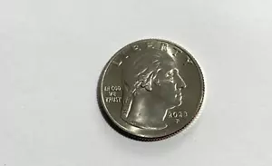 2023-P Eleanor Roosevelt Quarter Error "In Cod We Trust" Die Chip, On Hat Face - Picture 1 of 5
