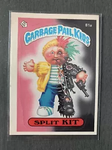 Topps # 81a 1985 kit dividido cubo de basura serie 2 niños GPK - Imagen 1 de 2