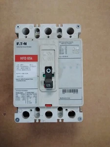Hfd3125bp10 Cutler Hammer / Eaton Circuit Breaker 3 Pole 125 Amp - Picture 1 of 1