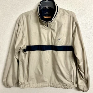 Dockers Golf Stain Defender Jacket Mens Size Large Tan Lightweight Zipper - Picture 1 of 7