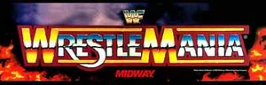 WWF WrestleMania Arcade Tendone/Insegna (Arcade1Up 17,75" x 5") - Foto 1 di 3